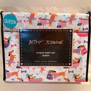Diva Dachshund Sheets Queen Size adorable and colorful NWT